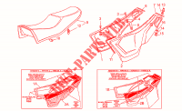 Sitz Kl. Seitenteile für MOTO GUZZI Le Mans 1984
